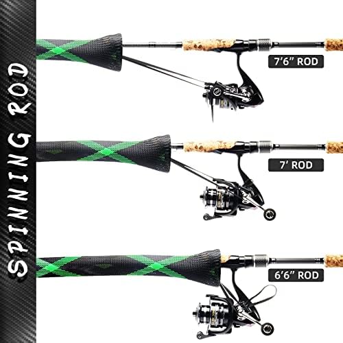 SF Fishing Rod Socks Pole Sleeve Cover Protector Gloves - Image 6