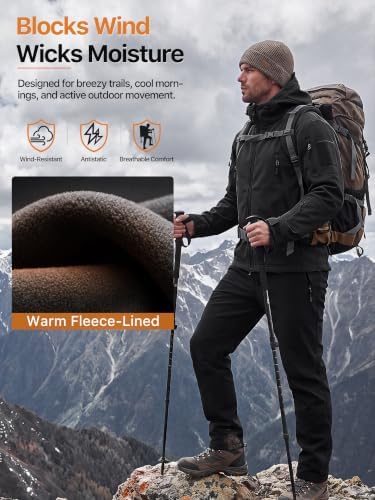 FREE SOLDIER Men's Hooded Waterproof Softshell Jacket - Image 4