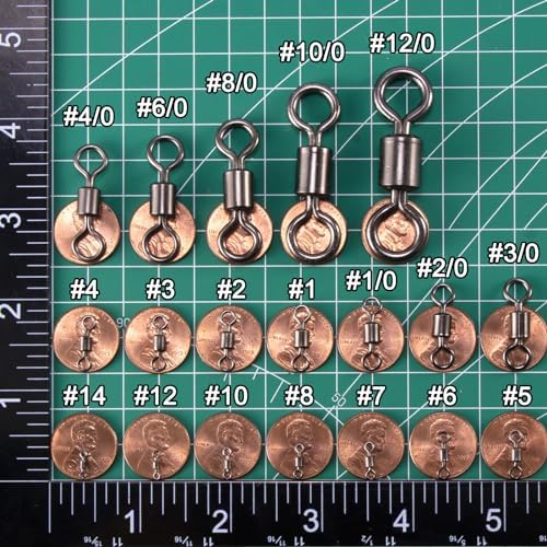 Dr.Fish Barrel Fishing Swivels, Available from #12-#12/0, Stainless Swivels Fishing Tackle Saltwater, Freshwater, Leader/Line/Lure Connector - Image 2