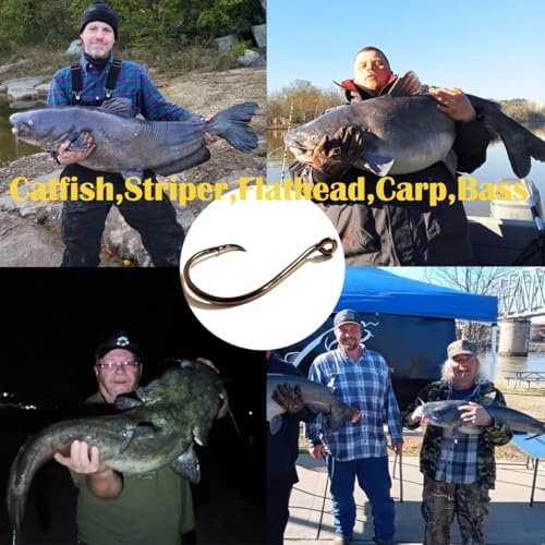 Catfishing Circle Hooks-Octopus Fishing Circle Hook for Catfish 50/100 Pack - Image 5