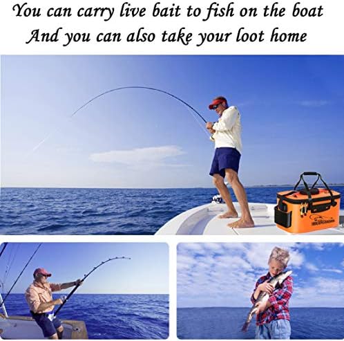 Foldable Fishing Bucket - Multi-Functional EVA Bag for Outdoor, Live Fish Lures and Protection, 10GAL/8GAL/6GAL/4.8GAL/3GAL Live Fish Container - Image 5
