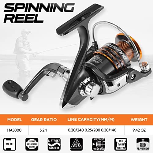 PLUSINNO Collapsible Telescopic Fishing Rod Pole and Reel Combo Starter Kit - Image 5