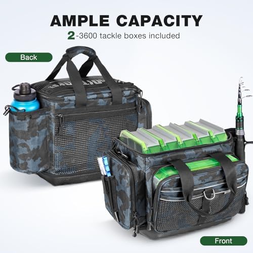 Ghosthorn Waterproof Fishing Tackle Bag Organizer Lure Storage 3600 2 Packs - Image 3