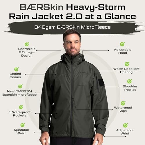 BÆRSkin Heavy-Storm Waterproof Rain Jacket 2.0 - Image 3