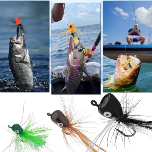 Fly Fishing Poppers Dry Flies Topwater Lures Bass Trout Kit Pro XL - Image 6