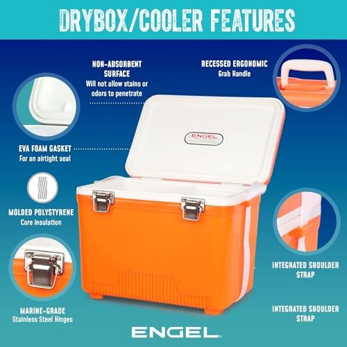 ENGEL 13qt Leak-Proof, Air Tight, Drybox Cooler and Small Hard Shell Lunchbox for Men and Women - Image 6