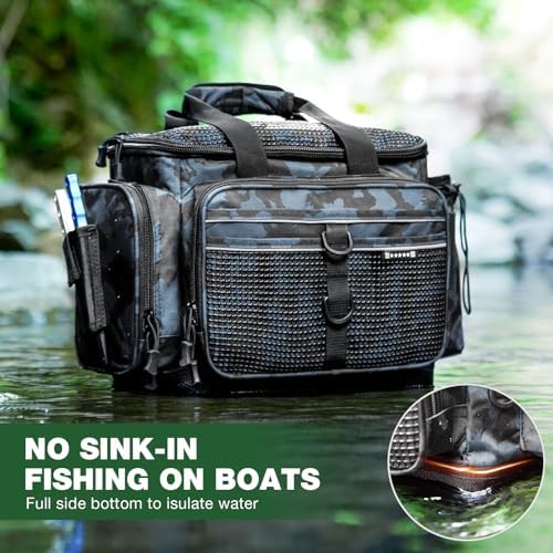 Ghosthorn Waterproof Fishing Tackle Bag with 4 3600 Boxes Lure Organizer - Image 5