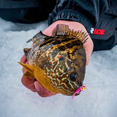 Northland Fishing Tackle Impulse Rigged Tungsten Bloodworm Jig for Ice Fishing Panfish, Assorted Sizes and Colors - Image 3