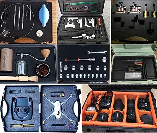 Small Hard Carrying Case with Pluck Foam Interior for iPhone, GoPro, Camera, and More- Outer Size 9.3 x 7.5 x 2 Inches, Black - Image 7