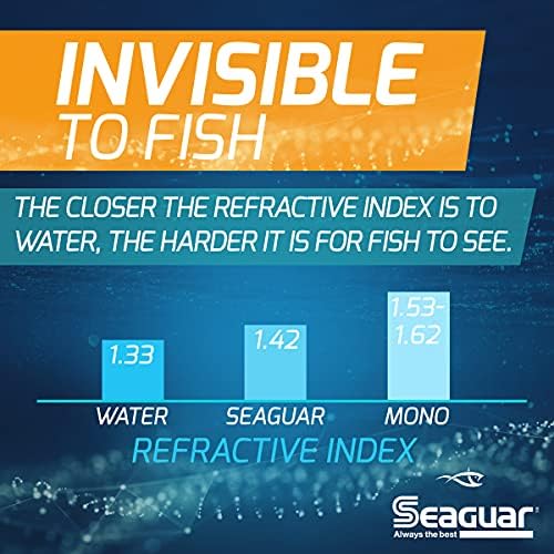 Seaguar InvizX Multi-Species Fishing Line for Casting, Live Bait, Freshwater, 100% Fluorocarbon, Clear, Multiple Sizes - Image 3
