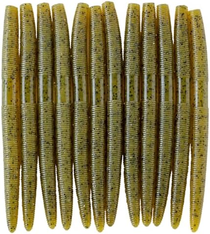 5'' Senko Bait Soft Stick Worms for Wacky Rig Bass Fishing by nawaish
