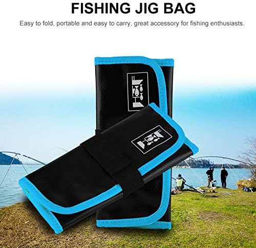 Tbest Fishing Lure Jig Bag Waterproof PVC Pockets Bags Fishing Tackle Gear Tools Accessories Bag 31 x 22cm / 12.2 x 8.6inch - Image 4