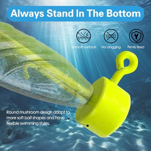 Eupheng Ned Rig Jig Kits, Mushroom Jig Heads for Bass Fishing - Image 4