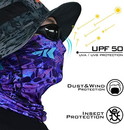 KastKing Sol Armis UPF50+ Neck Gaiter, Hydrocool Fishing Mask, Men & Women - Image 3