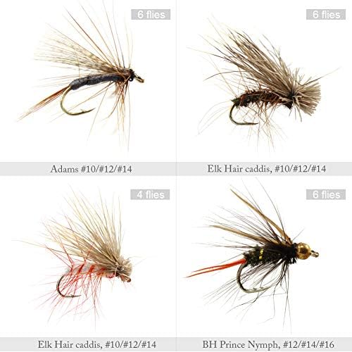 Croch 60pcs Fly Fishing Dry Flies Wet Flies Assortment Kit with Waterproof Fly Box for Trout Fishing - Image 4