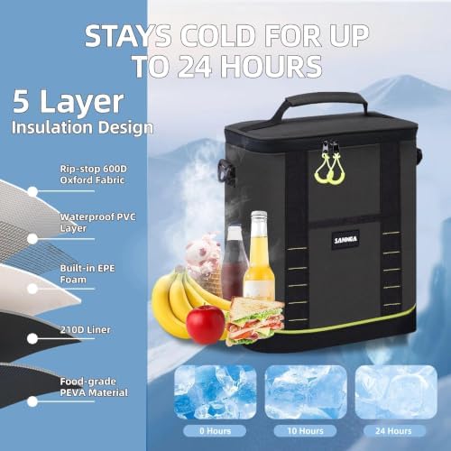 Backpack Cooler Insulated Leakproof, Soft Cooler Backpack for Beach - Image 4