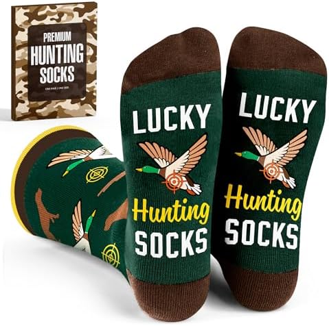 Fishing Gifts, Hunting Gifts for Men - Deer & Duck Hunting Accessories, Fly Fishing Accessories - Father Day Gift by SOCKJAR