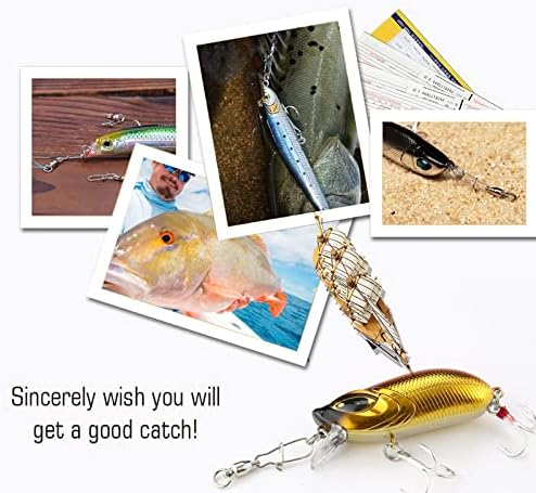 AMYSPORTS Duo Lock Snap Fishing Swivels Stainless Barrel Swivels Fishing Lure Snap Swivels Ball Bearing Swivels Fishing Tackle for Saltwater Fishing Freshwater Fishing - Image 7