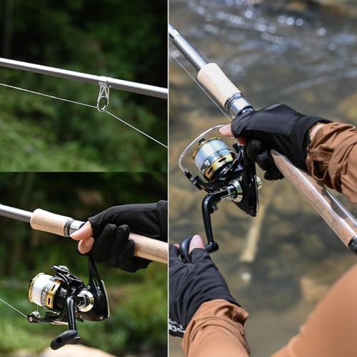 Carbon Fiber Fishing Pole Combo Set - 2.1m/6.89ft Spinning Reel, 145pcs Accessories Kit for Saltwater & Freshwater Fishing - Image 5