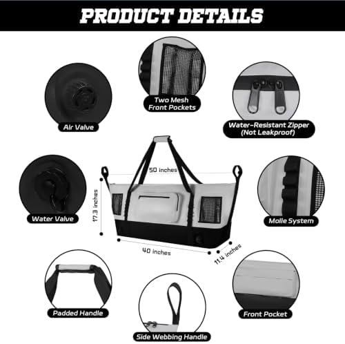 MORXPLOR Insulated Fish Cooler Kill Bag with Flat Bottom-26x18 31x14 40x16 50x18 60x20 70x25 Inches Waterproof Fishing tackle Kill Cooler Bag - Image 2