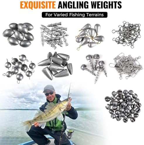 PLUSINNO 264/397pcs Fishing Accessories Kit, Organized Fishing Tackle Box with Tackle Included, Fishing Hooks, Fishing Weights Sinkers, Swivels, Beads, Fishing Gear Set Equipment for Bass Trout - Image 4