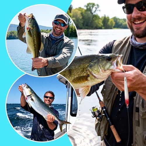 Jigs Fishing Lures Lead Spoons: Saltwater Fishing Micro Jigging Bait with Ultra-Sharp Hooks for Bass Tuna Salmon Grouper - Image 4