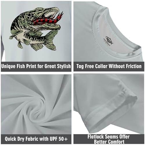Palmyth Fishing Shirts for Men Long Sleeve UPF 50+ T Shirt Sun Protection - Image 6