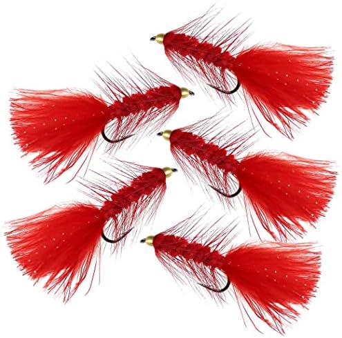 10Pcs Wooly Bugger Fly Fishing Flies for Trout, Bass and Salmon-Streamer Assortment Wet Flies by Qievcrme