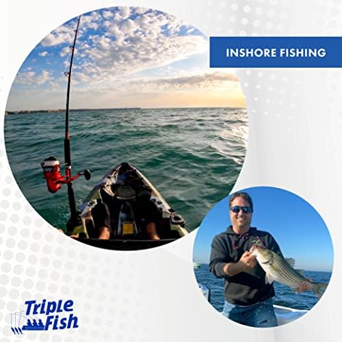 Triple Fish Monofilament Fishing Leader - Clear, Camo Strong Tough Leader Material for Big Game Fishing, Up to 400lb Test - Image 2