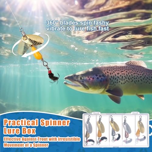 Skylety Mini Bass Fishing Lures Crankbaits Hard Baits with Box - Image 5