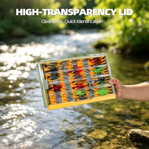 RUNCL 3700 Jig Tackle Storage, Waterproof Floating Lure Storage Box with Adjustable Dividers, Clear Rust-Proof Utility Tray for Terminal Tackle, Hooks and Sinkers - Image 6
