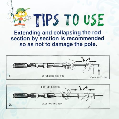 WIDDEN Kids Fishing Pole with Reel Beginner Kit for Boys Girls Ages 3-12 - Image 7