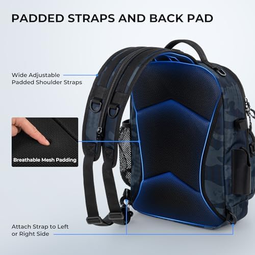 KastKing BaitSpace Fishing Sling Bag, Fishing Backpack with Rod Holder - Image 6