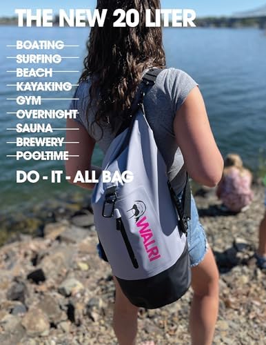 WALRI 20L Waterproof day pack for Sports, Surf, Turf and Dirt (Grey) - Image 5