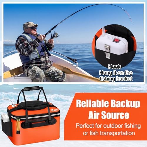 2 Pcs Fishing Bucket and Live Bait Aerator - Image 6
