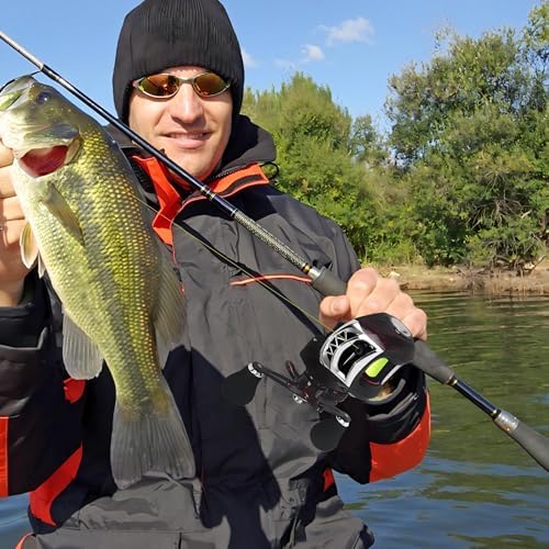 Baitcasting Reel & Baitcaster Reel 7.2:1 High Speed, Low Profile - Image 6