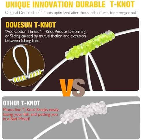 Dovesun Surf Fishing Rigs High Low Rigs Fishing Saltwater for Fluke Flounder Porgy Snapper Sea Trout - Image 2