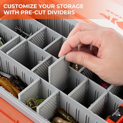 KastKing HyperSeal Waterproof Tackle Box, 3700 Deep Tackle Trays - Image 3