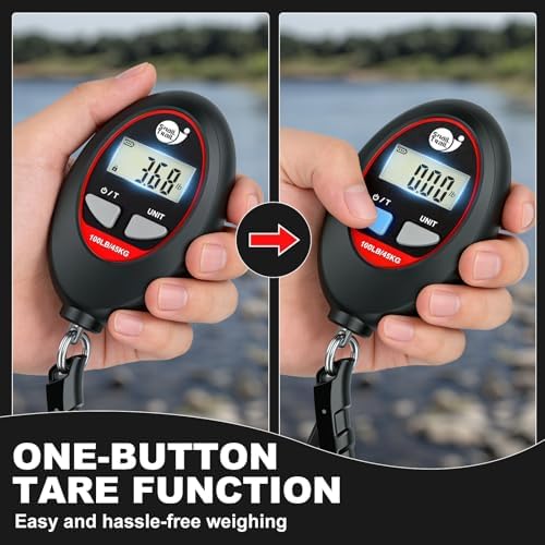 SNAIL TRAIL 100 lbs Digital Fishing Weight Scale & 4.6'' Fish Lip Gripper - Image 4