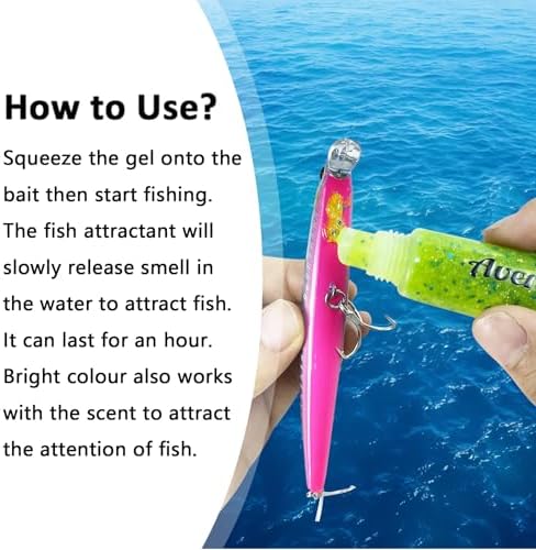 EUPHENG Fish Attractant Gel Luminous Green Fishing Lure Attraction Enhancer Scent for Bass, Crappie and Trout Attractant - Image 3