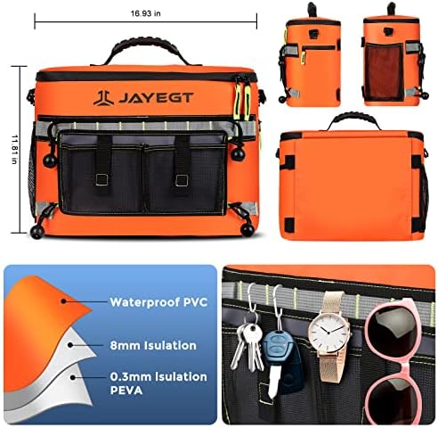 Kayak Cooler Behind Seat - Waterproof Cooler Bag Compatible with Lawn-Chair Seat Kayak，Kayak Accessories Camping Cooler, Portable Ice Chest for Fishing, Beach, Travel,Picnic, Cooler Leak-Proof - Image 5