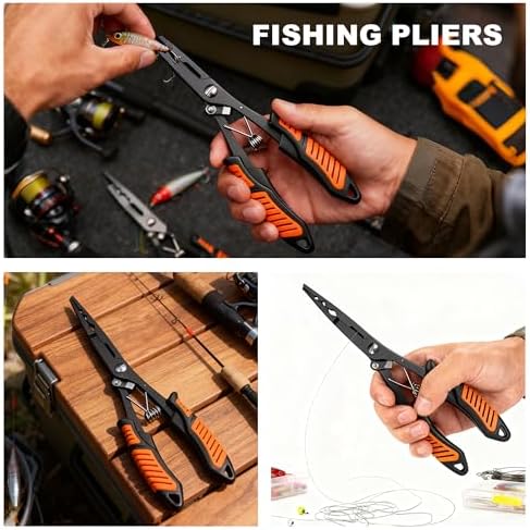 Fillet Knife Set for Beginner, Fishing Pliers Precisely, Fish Measuring Tape, Non Slip Grip Fishing Knife, Saltwater Fishing Accessories, Great Value Fishing Tackle - Image 3