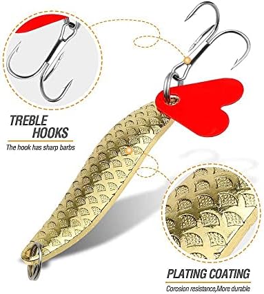 DONQL Spoon Fishing Lures 16pcs Small Fishing Spoons Metal Hard Baits Set - Image 4