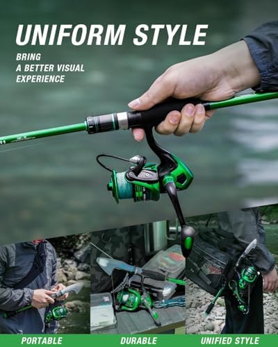 Ghosthorn Telescopic Fishing Rod and Reel Combo,Spinning Travel Kit - Image 6