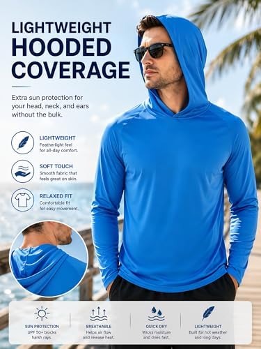 ZITY Men's Lightweight Pullover Hoodie UPF 50+ Fishing Shirts Sweatshirt - Image 4