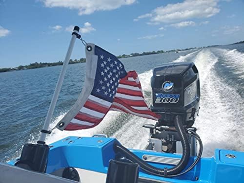 The Original Rod Holder Boat Flag Pole - No Flag (2-1/2' Foot) by Cool+Water+Products