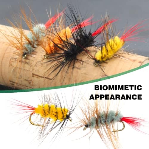 Fly Fishing Poppers, Topwater Fishing Lures Bass Crappie Bluegill Sunfish Panfish Trout Salmon Perch Steelhead Flies for Fly Fishing Bass Panfish Bluegill Trout Salmon - Image 5