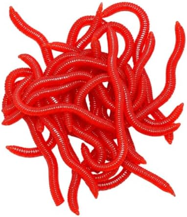 Simulation Earthworm Soft Fishing Lures Shrimp Scented Artificial Worm Bait by Unknown