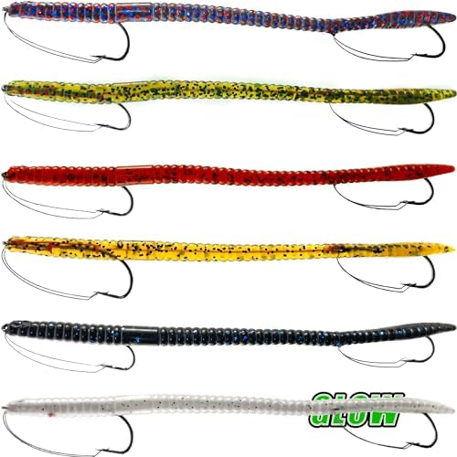 Weedless Fishing Lures Bass Lures, Soft Plastic Worm Swimbaits by VMSIXVM