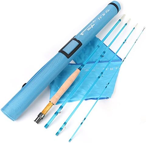 M MAXIMUMCATCH Maxcatch Fiberglass Fly Fishing Rod: 3wt/ 5wt/ 6wt/8wt in Blue,Orange, Purple or Transparent by Maxcatch